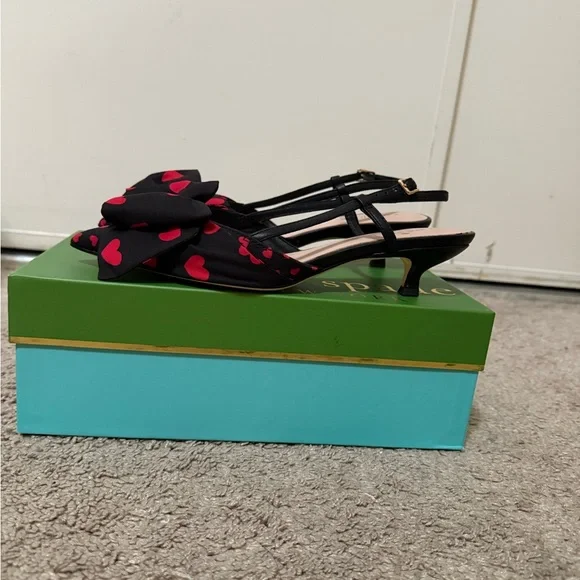 Kate Spade Black and Red Heels - Picture 2 of 3